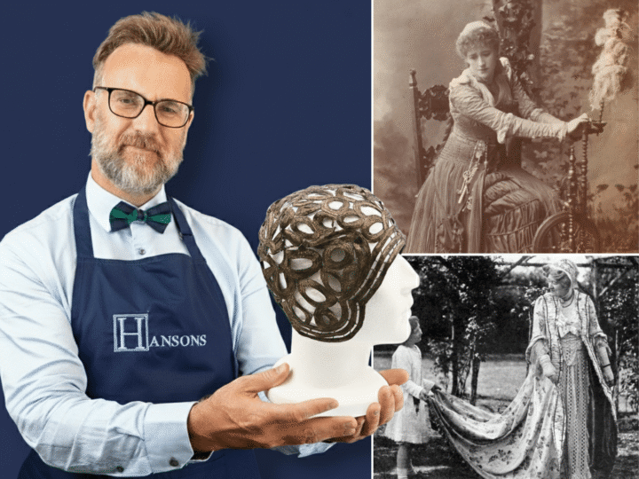 A gold hat worn by the Midlands-born actress Ellen Terry should turn heads at auction writes Charles Hanson