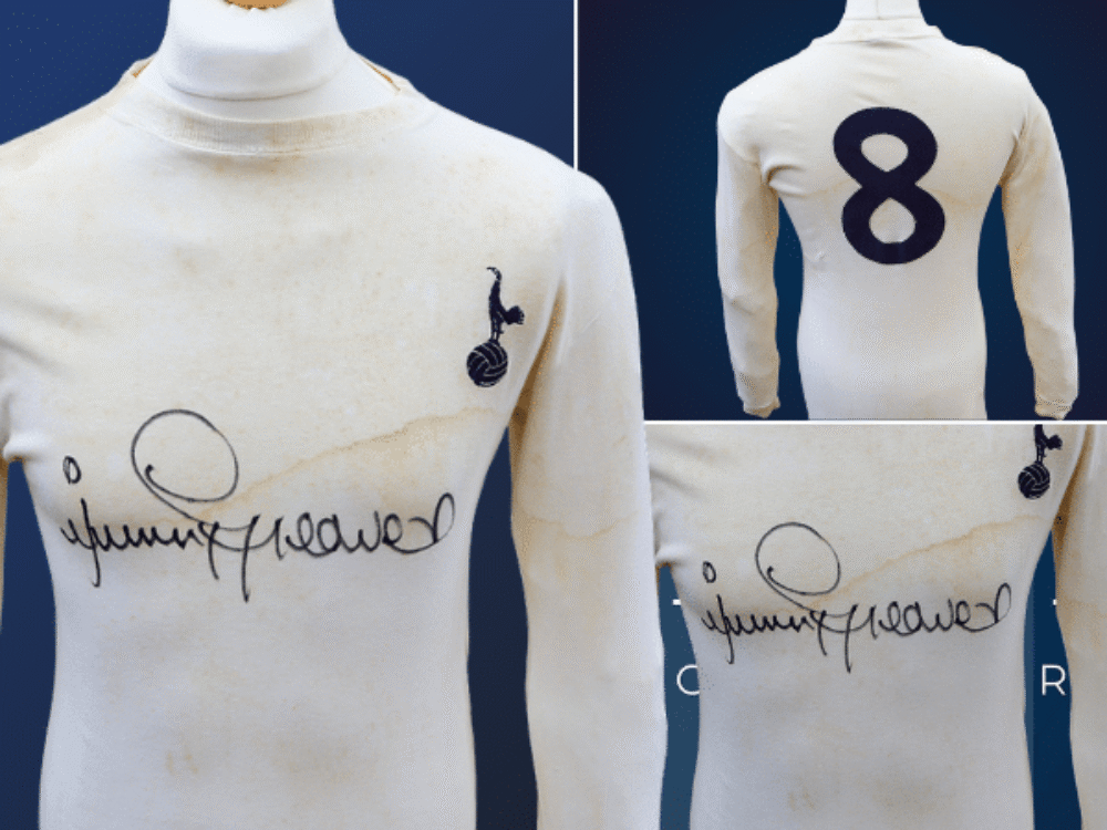 Footballing legend’s shirt expected to score high at auction