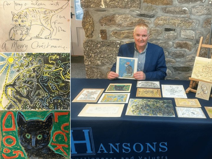 Christmas cards and watercolours by John Craxton could net £24,000 at auction
