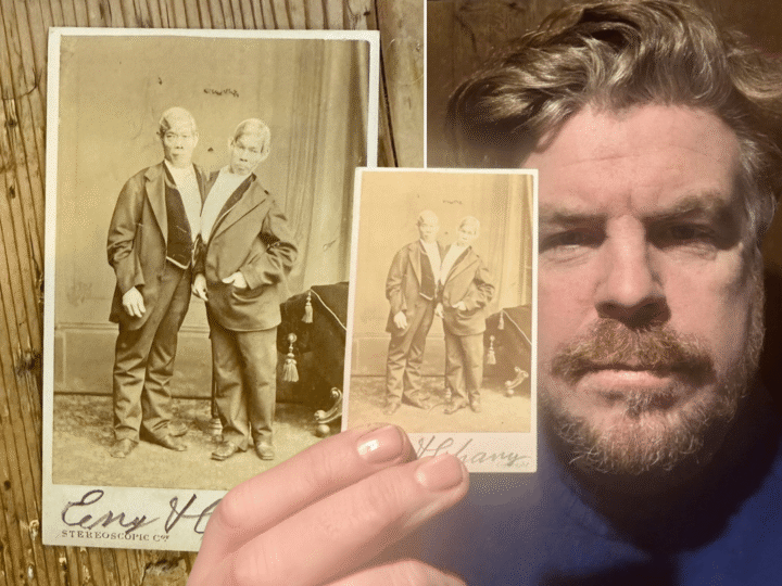 Forgotten photograph of the original Siamese twins discovered in Richmond home