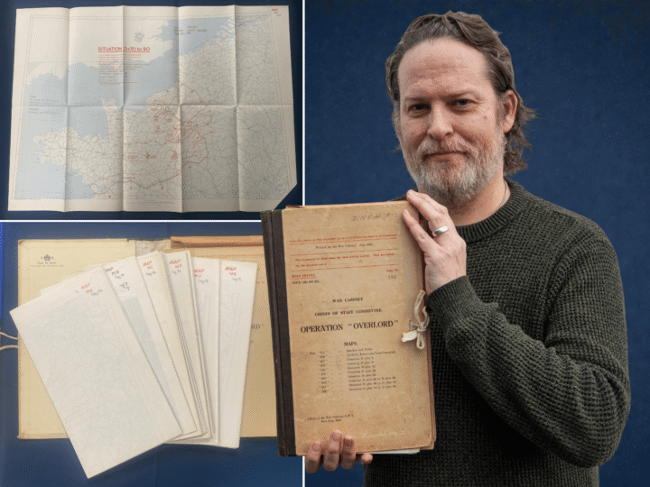 Rare top-secret blueprint of the D-Day landings could make £100,000 at auction