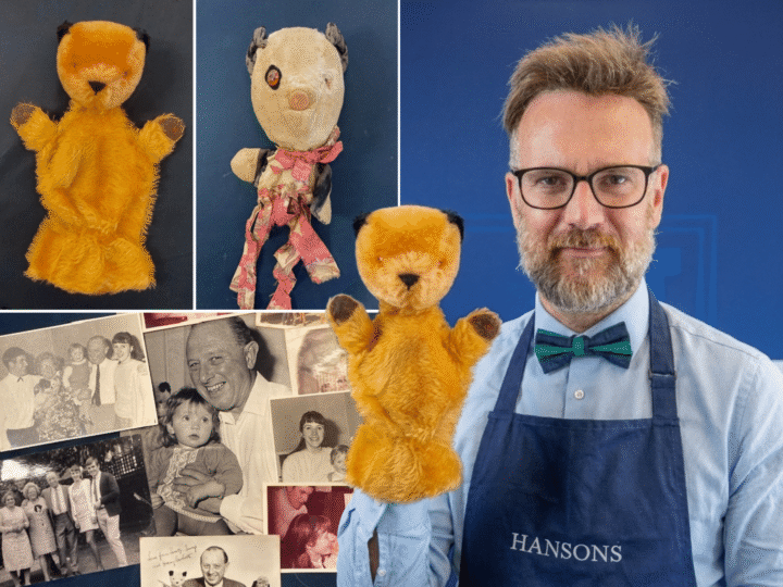 The mischief-making puppet Sooty, and his friend Sweep and girlfriend Soo, have been delighting children for generations. Now there’s a chance to own these iconic pieces of British television history, writes Charles Hanson