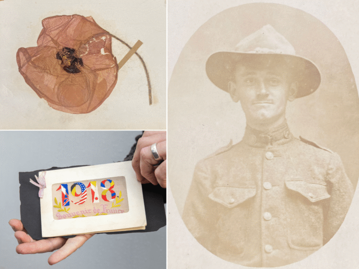 WWI battlefield poppy sent to soldier’s fiancée could blossom at auction