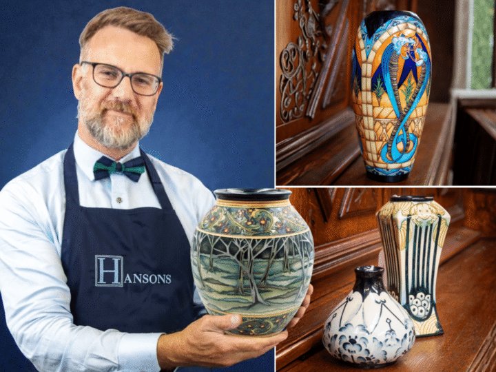 A collection of rare Moorcroft “trial” vases owned by the designer who created them are set to make thousands this month, writes Charles Hanson