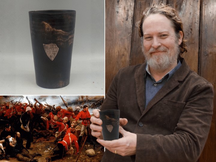 Beaker linked to Rorke’s Drift commander tipped to make four figures at auction