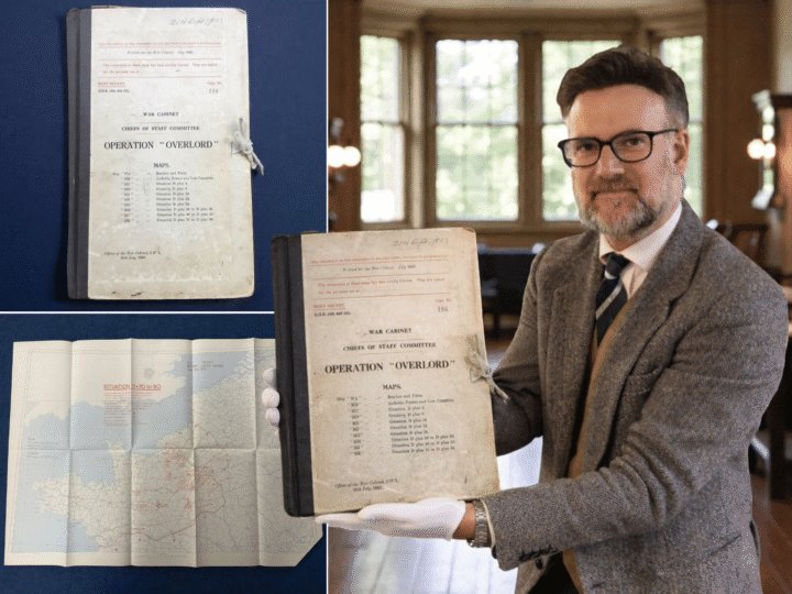 A top-secret blueprint of the D-Day landings could make a staggering £100,000 and spark a bidding war at auction this week<feb 25> , writes Charles Hanson</feb 25>