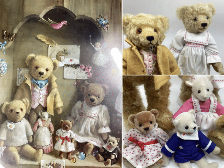 Soft toys and the painting they inspired sell for 40 times their pre-sale estimate