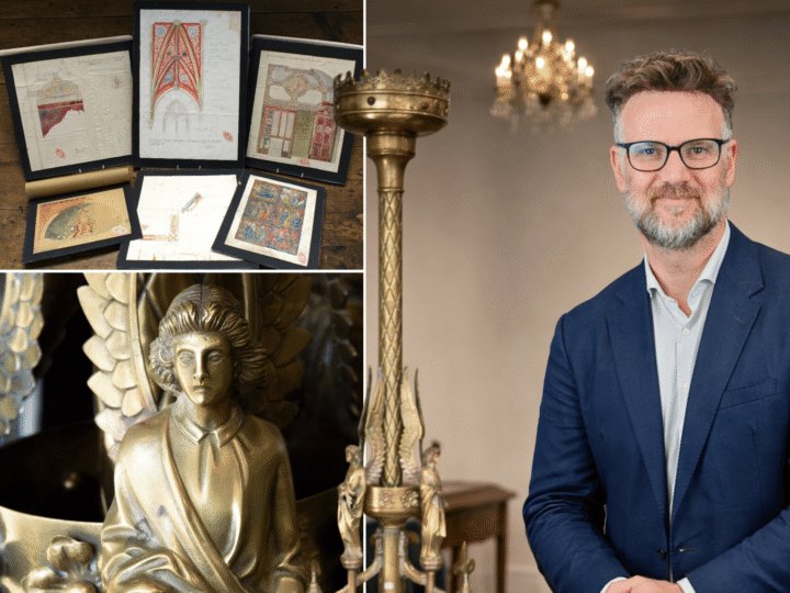 A “lost” window design from a Derby church, built by one of the UK’s greatest ecclesiastical architects, could give some heavenly returns at auction this week, writes Charles Hanson
