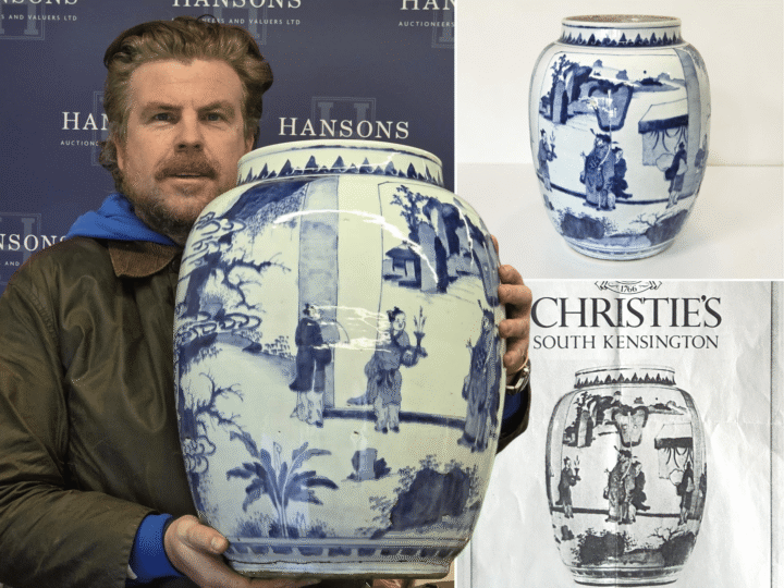 Rare Ming vase found on a landing in Middlesex could make five figures at auction