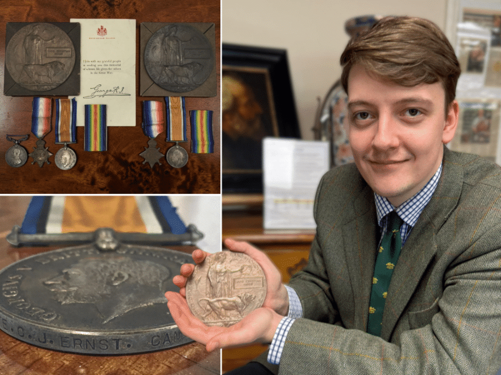Medals awarded to two brothers both killed in WWI appear at auction